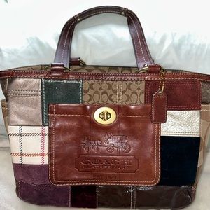 Vintage Coach Patchwork Purse